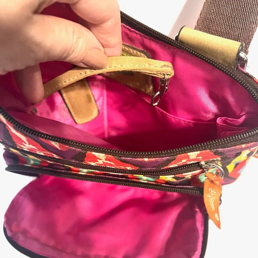 Lilly Bloom-Multi Color Lightweight Crossbody Purse/Bag-Adjustable Strap-Travel - Picture 15 of 16